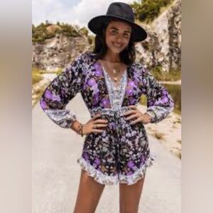 RusttyDustty Medium Floral Boho Romper